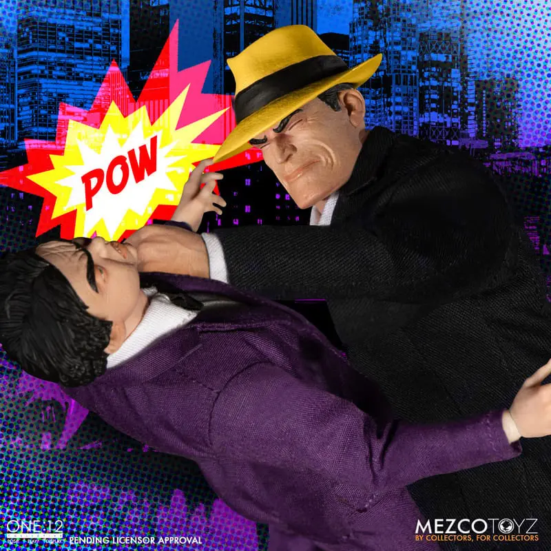 Dick Tracy akcijske figure 1/12 Dick Tracy protiv Flattopa set u kutiji 17 cm fotografija proizvoda