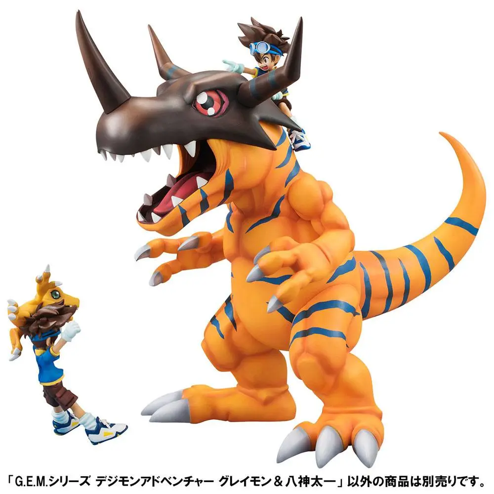 Digimon Adventure G.E.M. Series PVC kip Greymon & Taichi 25 cm fotografija proizvoda