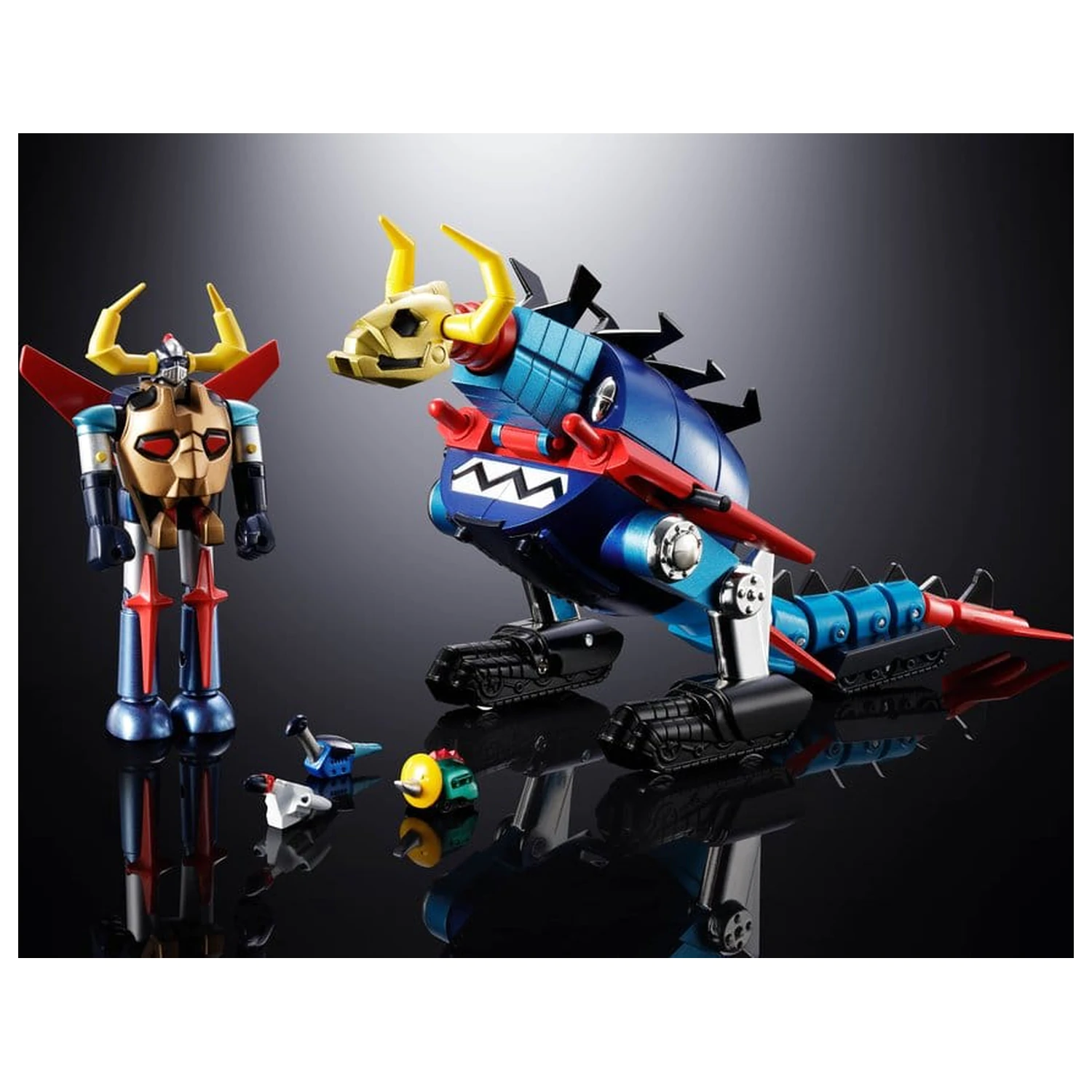 Dino Mech Gaiking Chogokin akcijska figura Daikumaryu & Gaiking 20 cm fotografija proizvoda