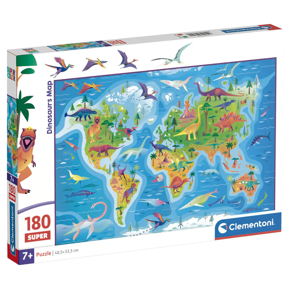 Dinosaurs karta super puzzle 180 kom fotografija proizvoda