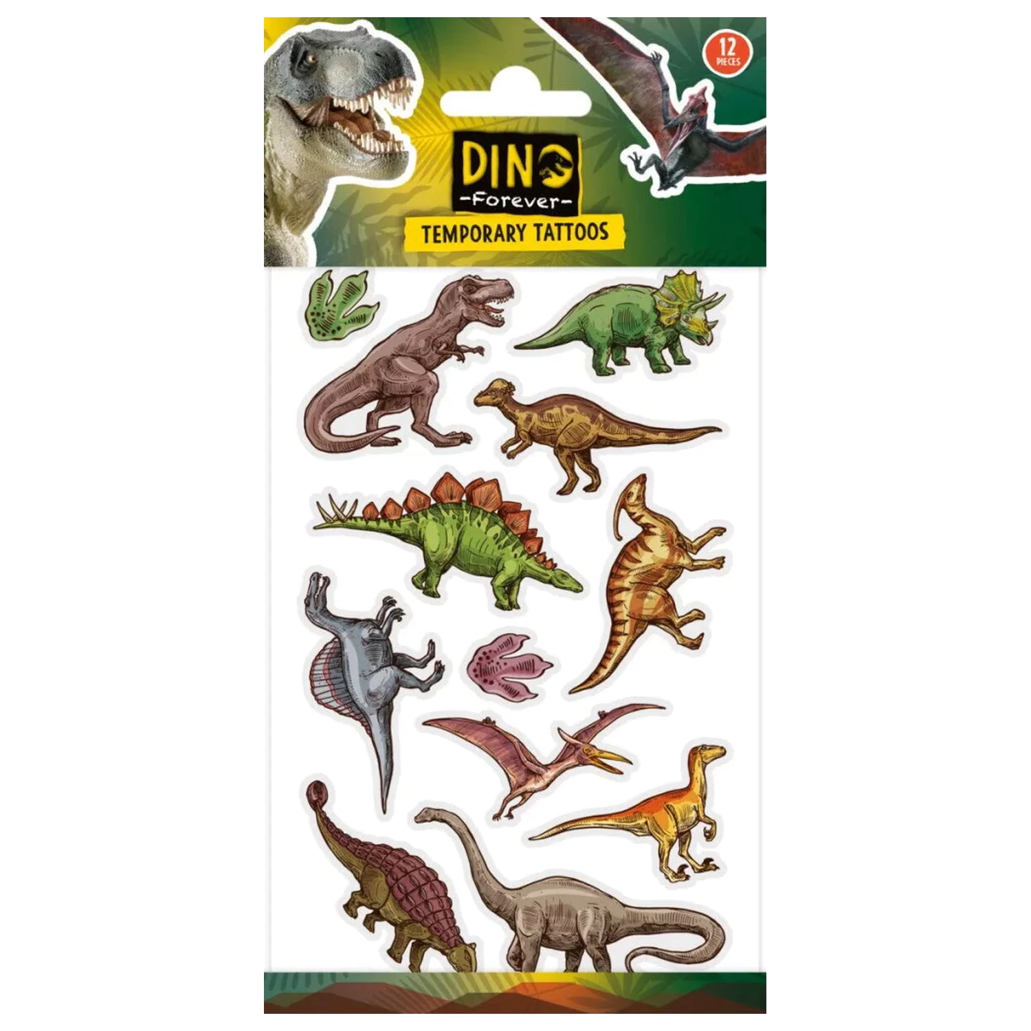 Dinosaur Legends tetovaže 12-dijelni fotografija proizvoda
