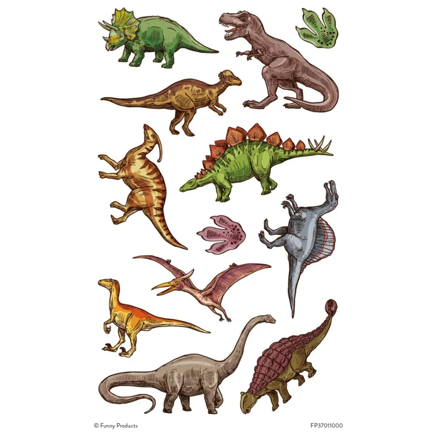 Dinosaur Legends tetovaže 12-dijelni fotografija proizvoda