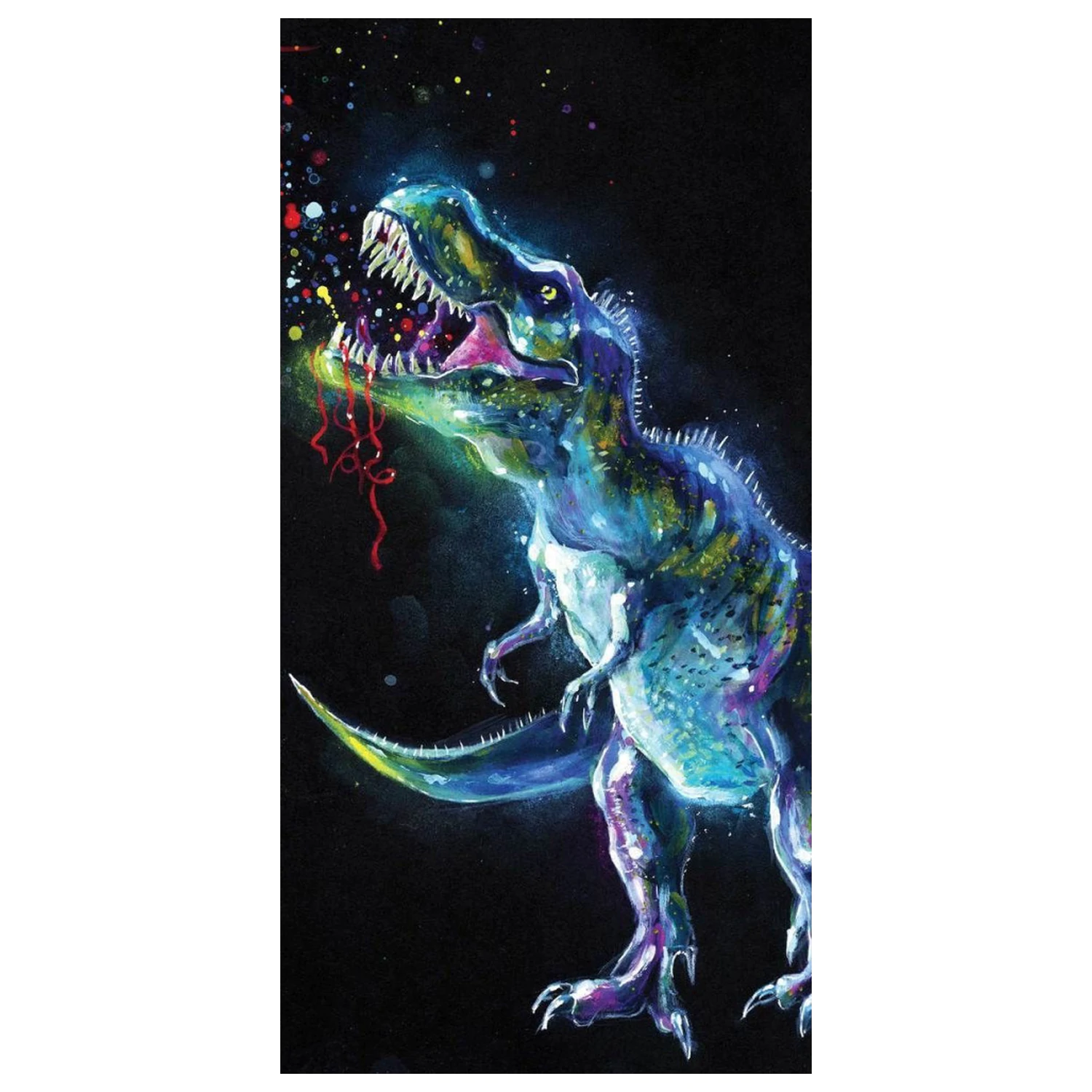 Dinosaur Neon Ručnik fotografija proizvoda