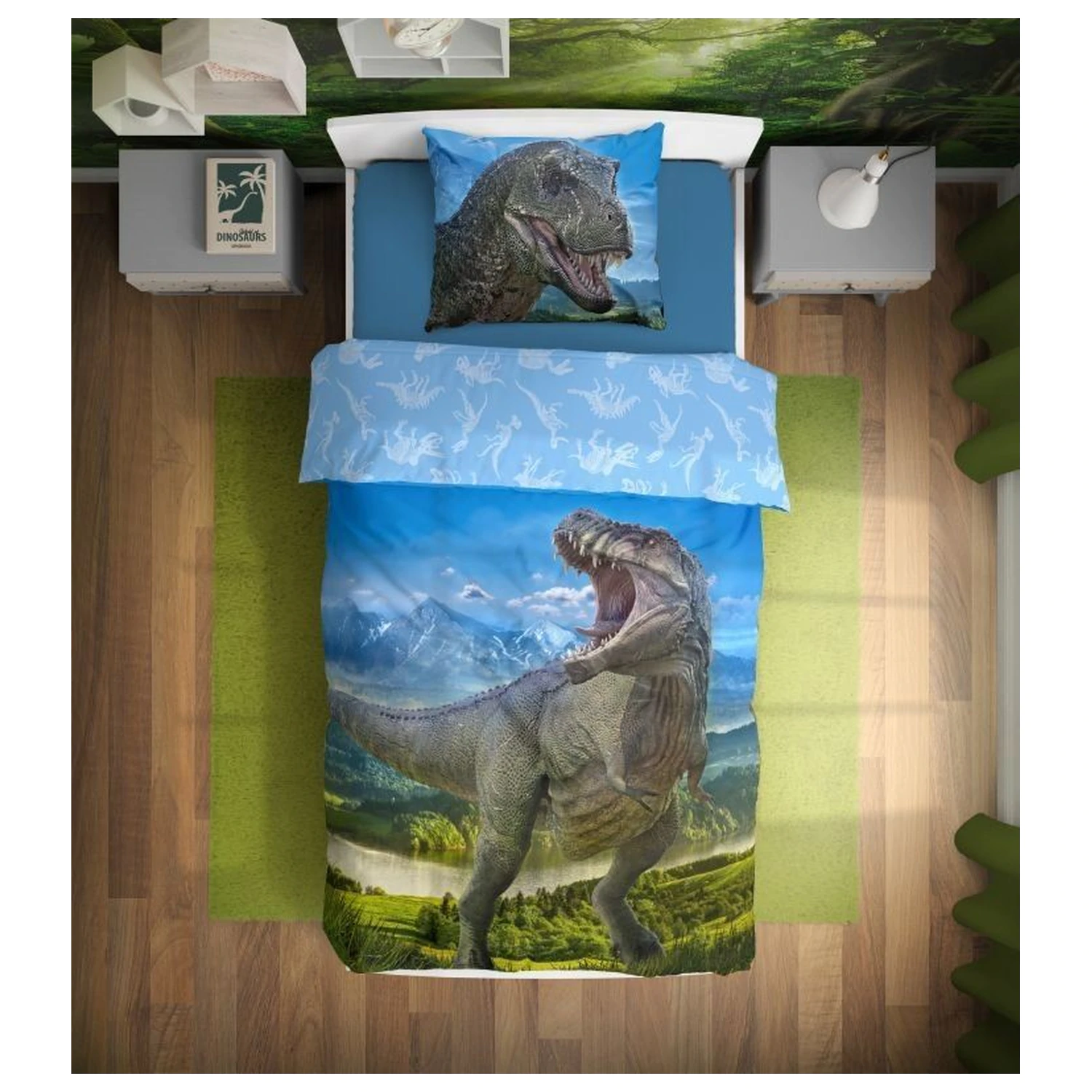 Dinosaur T-Rex navlaka za poplun fotografija proizvoda