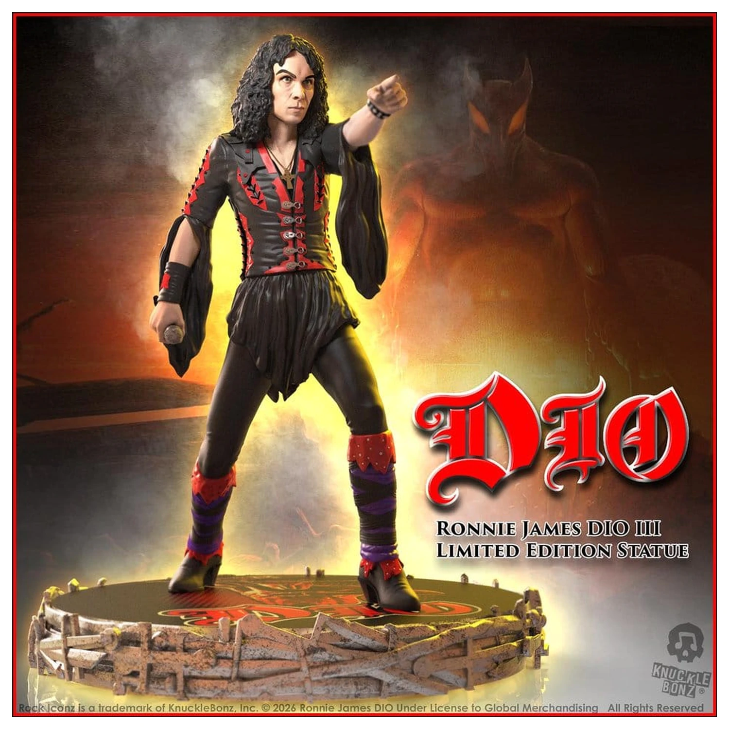 Dio Rock Iconz Statua Ronnie James Dio III 18 cm fotografija proizvoda