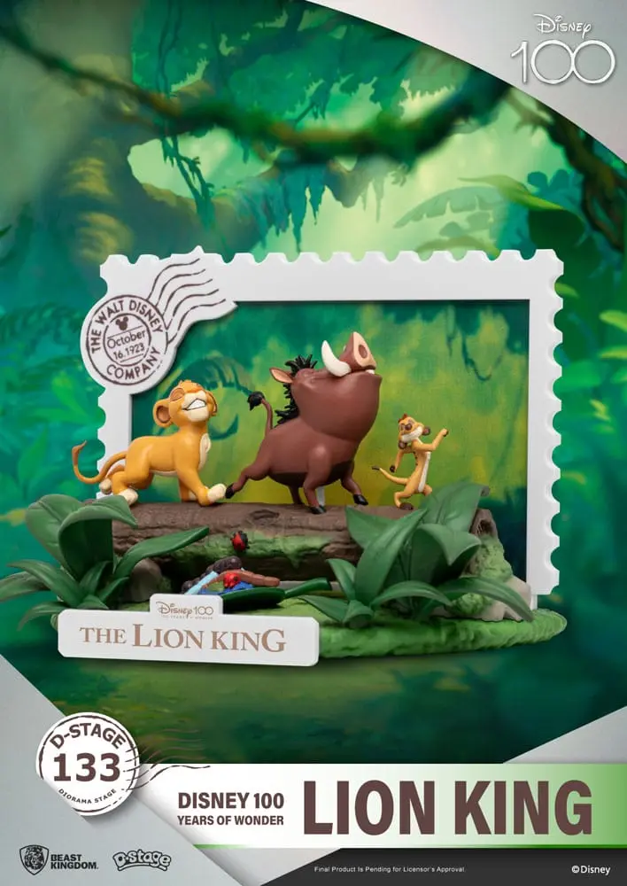 Disney 100 Years of Wonder D-Stage PVC diorama Kralj lavova 10 cm fotografija proizvoda