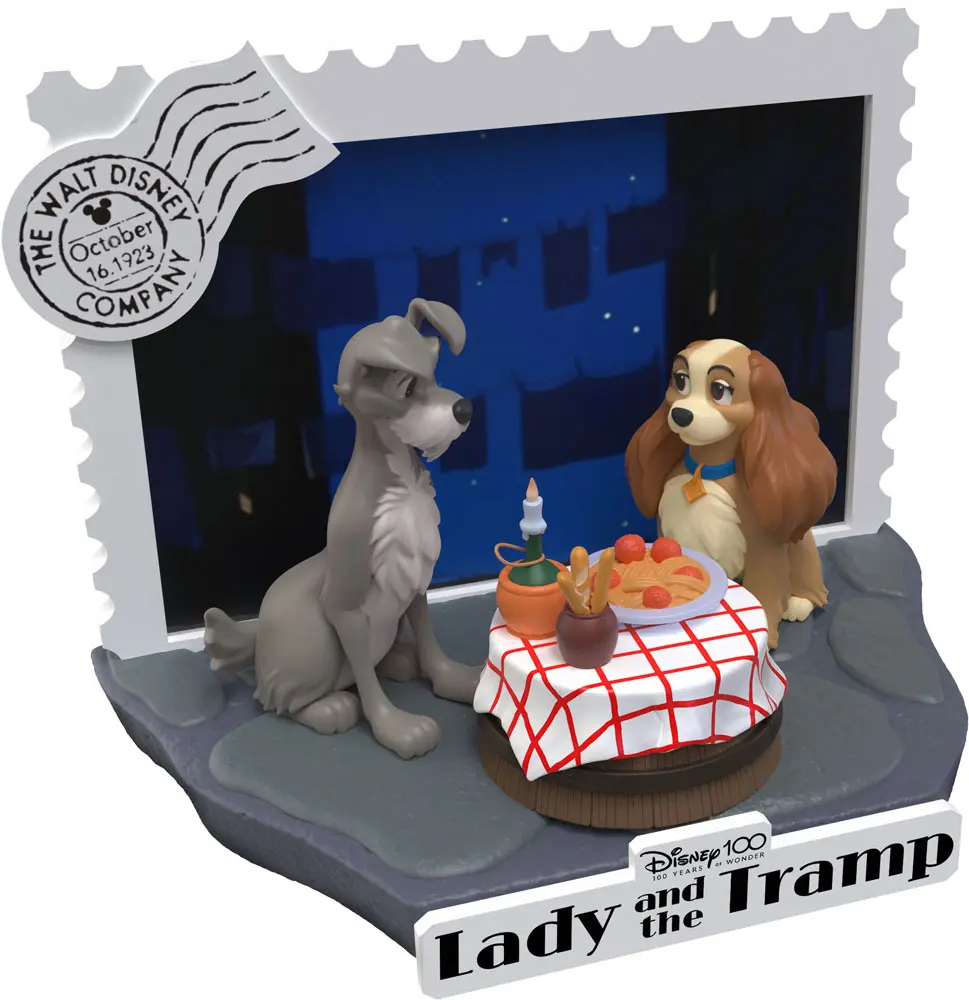 Disney 100th Anniversary D-Stage PVC Diorama Lady And The Tramp 12 cm fotografija proizvoda