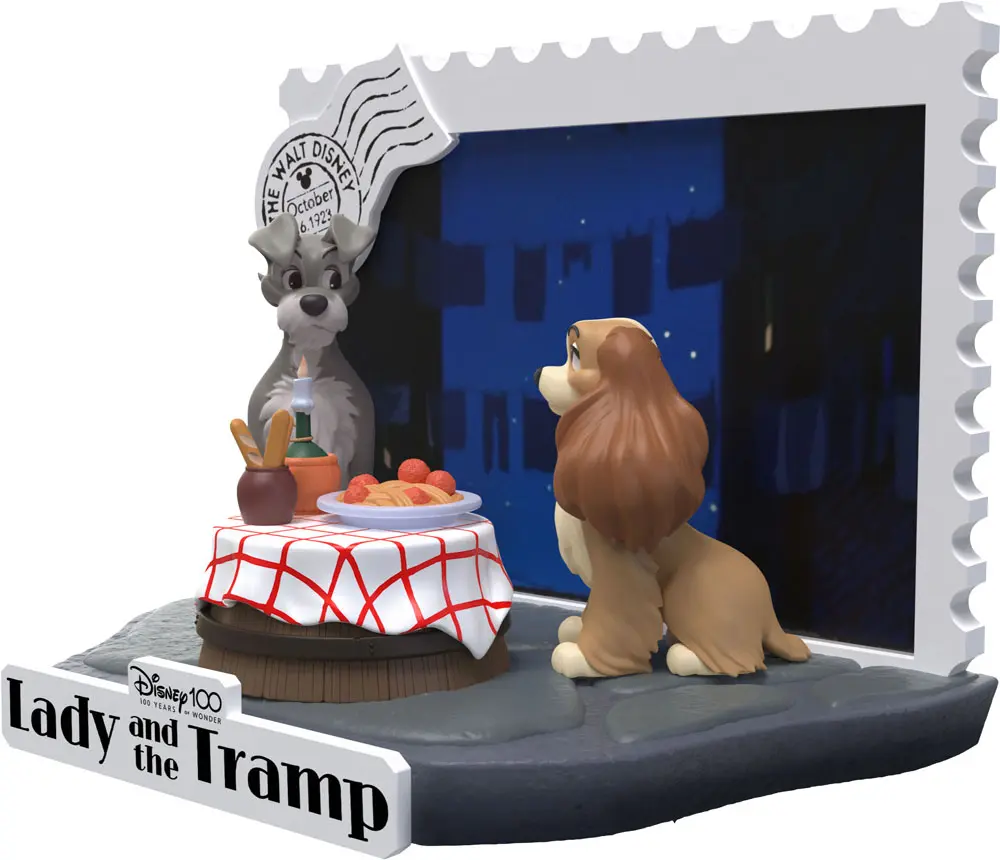 Disney 100th Anniversary D-Stage PVC Diorama Lady And The Tramp 12 cm fotografija proizvoda
