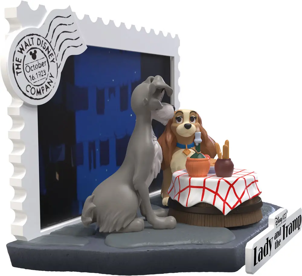 Disney 100th Anniversary D-Stage PVC Diorama Lady And The Tramp 12 cm fotografija proizvoda