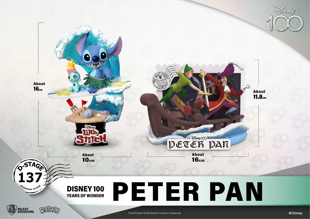 Disney 100th Anniversary D-Stage PVC Diorama Petar Pan 12 cm fotografija proizvoda