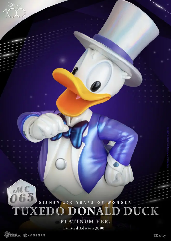 Disney 100th Master Craft Kip, Tuxedo Donald Duck (Platinum Ver.) fotografija proizvoda