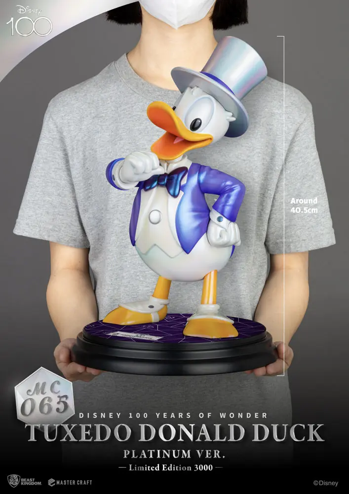 Disney 100th Master Craft Kip, Tuxedo Donald Duck (Platinum Ver.) fotografija proizvoda