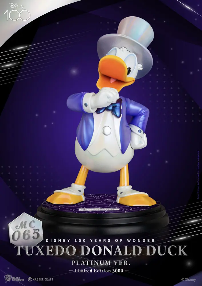 Disney 100th Master Craft Kip, Tuxedo Donald Duck (Platinum Ver.) fotografija proizvoda