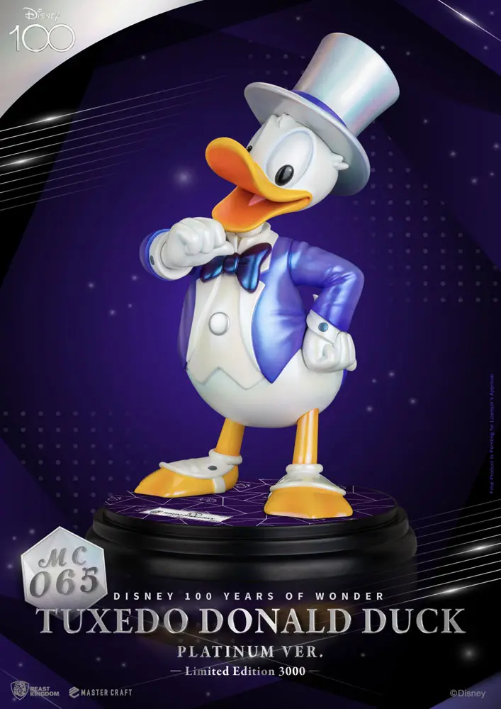 Disney 100th Master Craft Kip, Tuxedo Donald Duck (Platinum Ver.) fotografija proizvoda