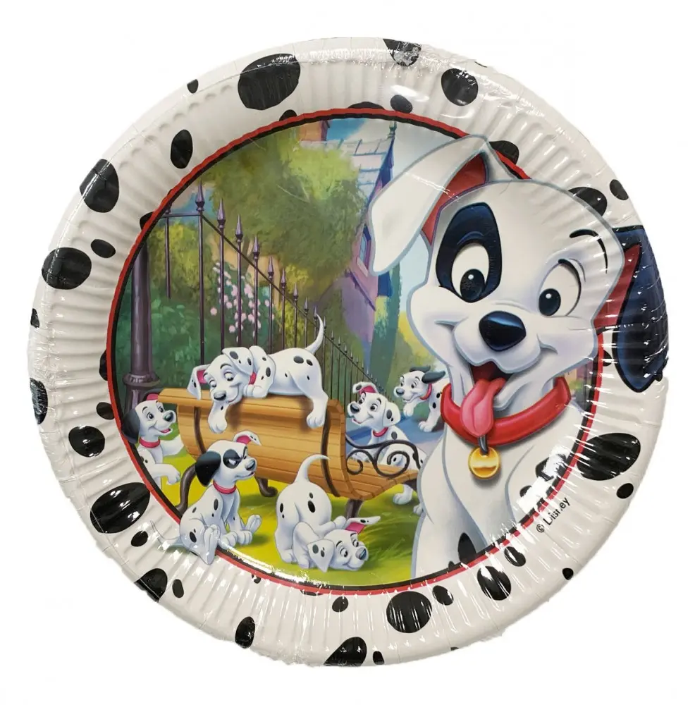 Disney 101 Dalmatians, tanjuri za štenad 8 komada 23 cm fotografija proizvoda