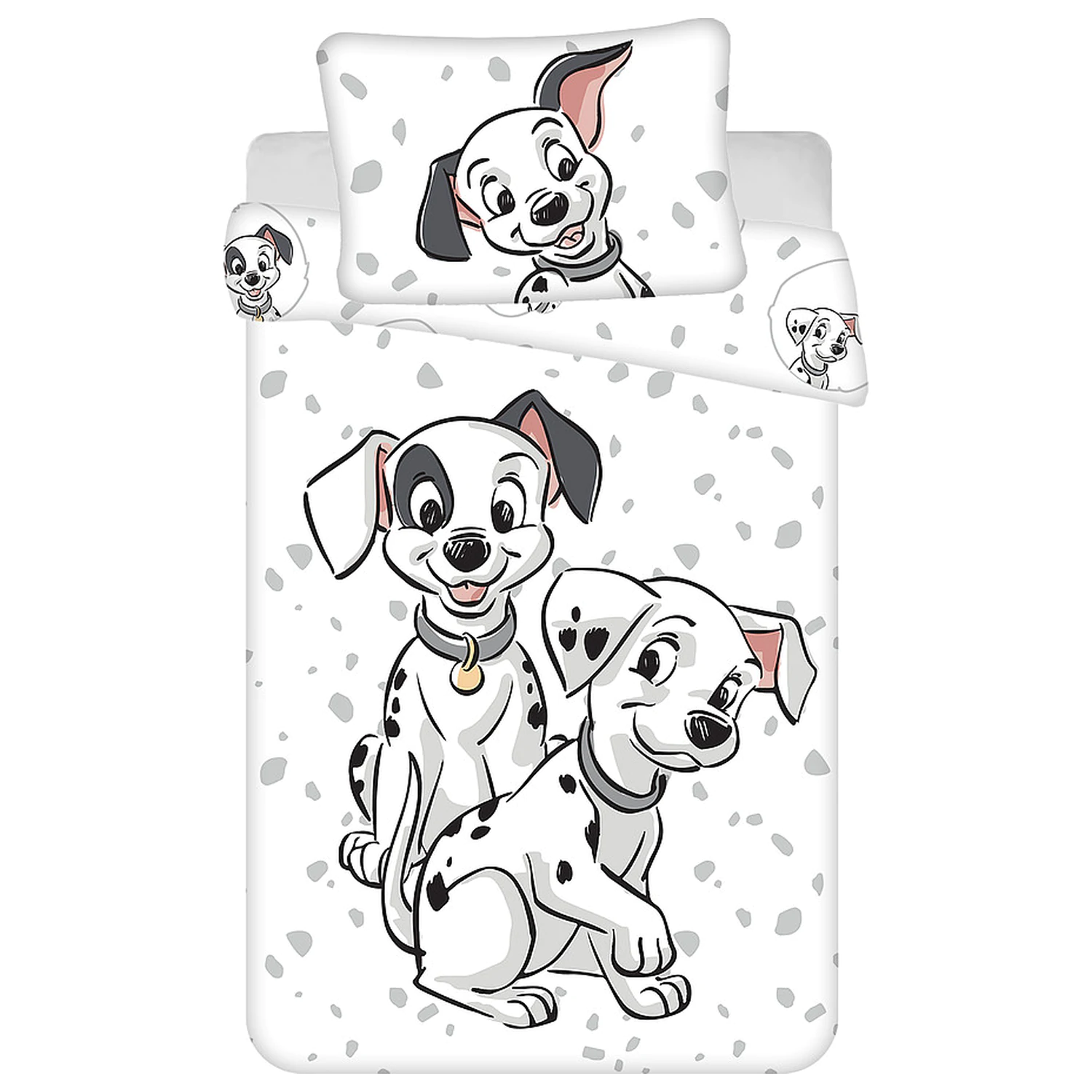 Disney 101 Dalmatians Bijela navlaka za poplun za malu i predškolsku djecu fotografija proizvoda