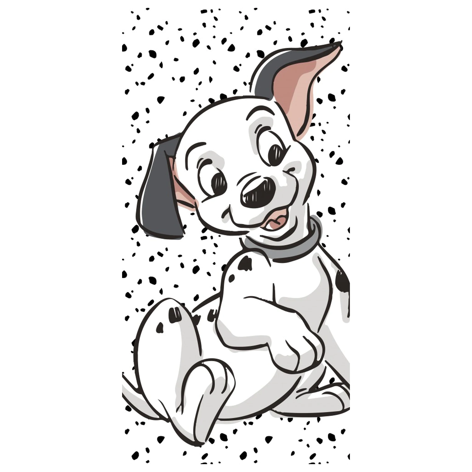 Disney 101 Dalmatians Bijeli ručnik 70x140cm fotografija proizvoda