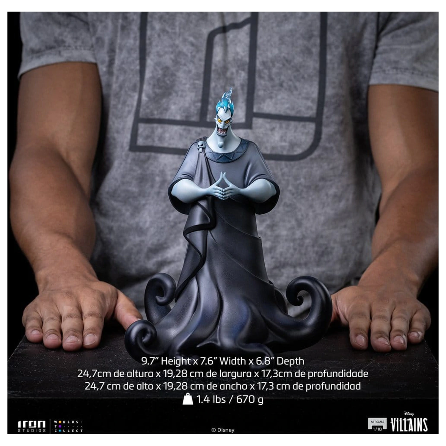 Disney Art Scale kip 1/10 Hades Regular 25 cm fotografija proizvoda