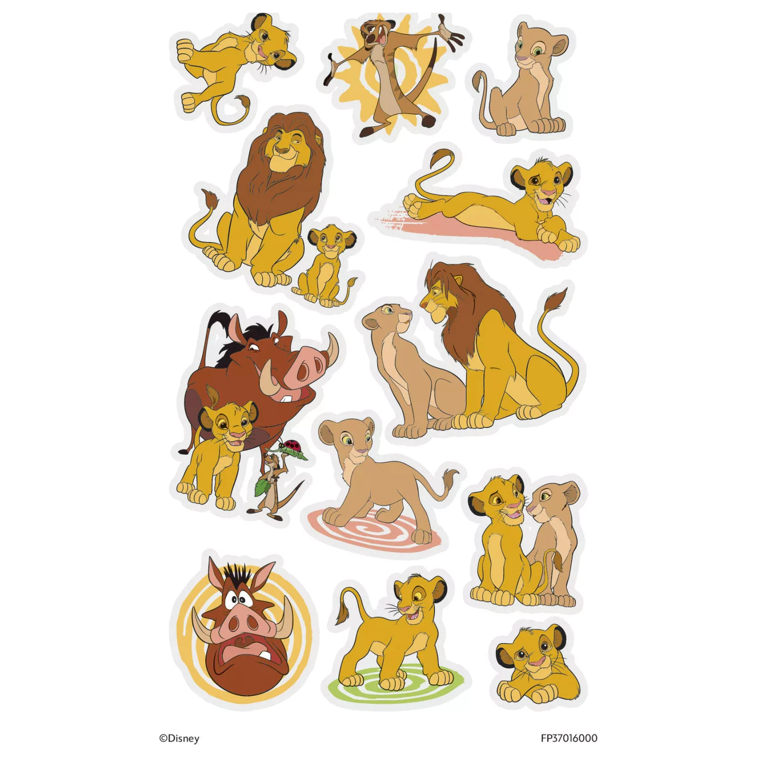 Disney The Lion King Zabavan set tetovaža od 12 komada fotografija proizvoda