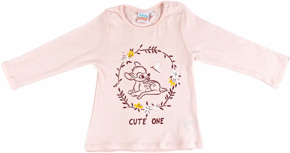 Disney Bambi majica kratkih rukava za bebe, gornji dio, 2-dijelni set fotografija proizvoda