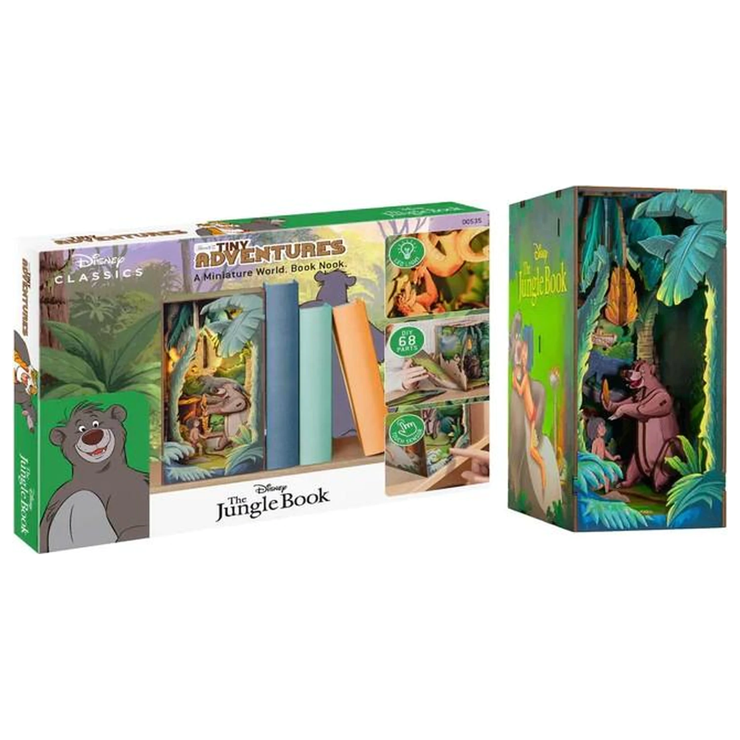 Disney Book Nook Komplet The Jungle Book 68 komada + LED svjetlo fotografija proizvoda