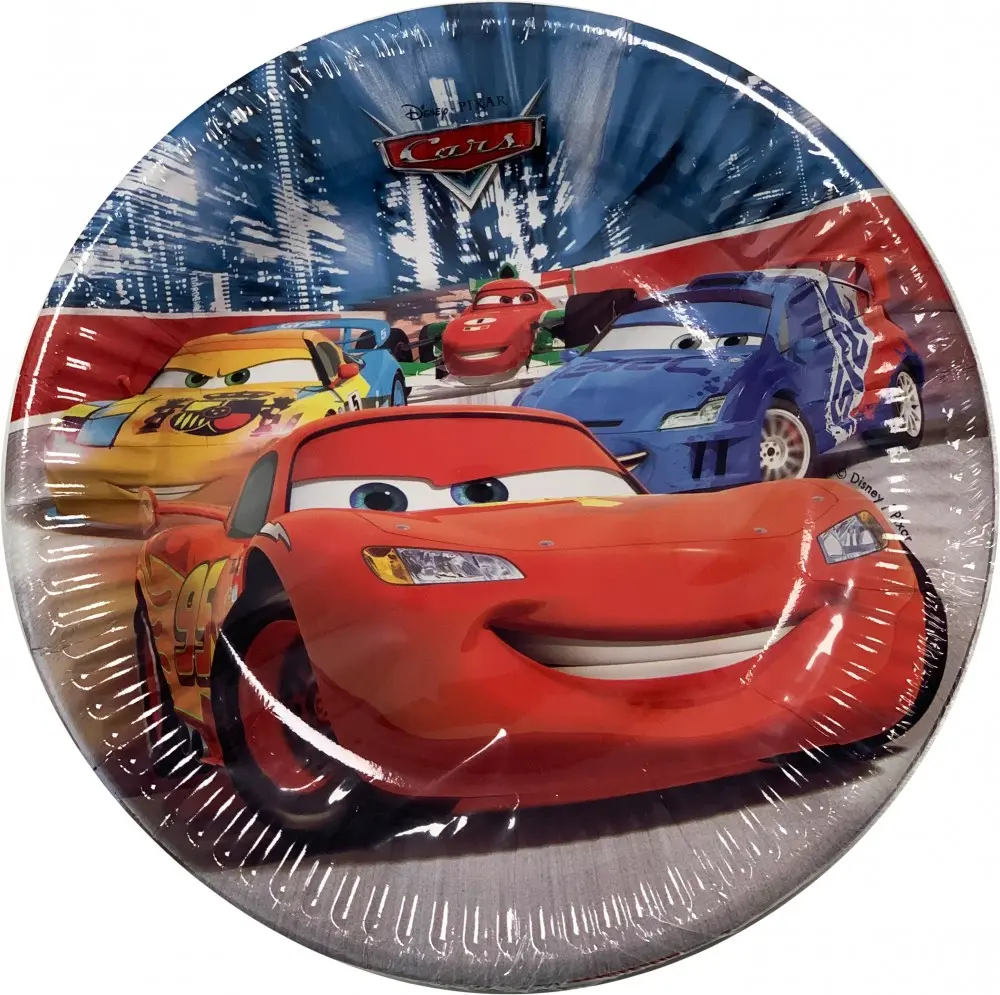 Disney Cars Classic, Cars papirnati tanjuri 8-paket 19.5 cm fotografija proizvoda