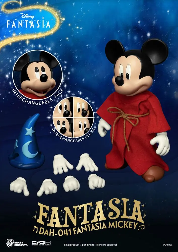 Disney Classic Dynamic 8ction Heroes akcijska figura 1/9 Mickey Fantasia 21 cm fotografija proizvoda