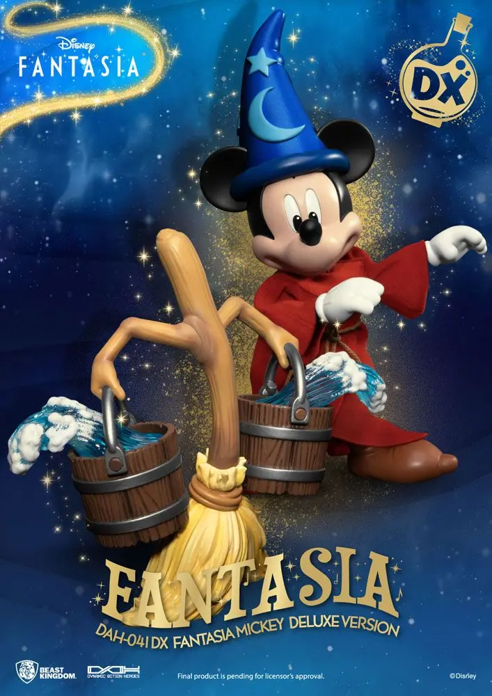 Disney Classic Dynamic 8ction Heroes akcijska figura 1/9 Mickey Fantasia Deluxe Version 21 cm fotografija proizvoda