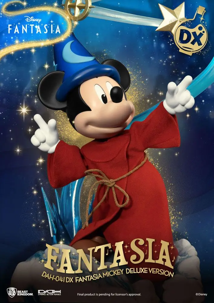 Disney Classic Dynamic 8ction Heroes akcijska figura 1/9 Mickey Fantasia Deluxe Version 21 cm fotografija proizvoda