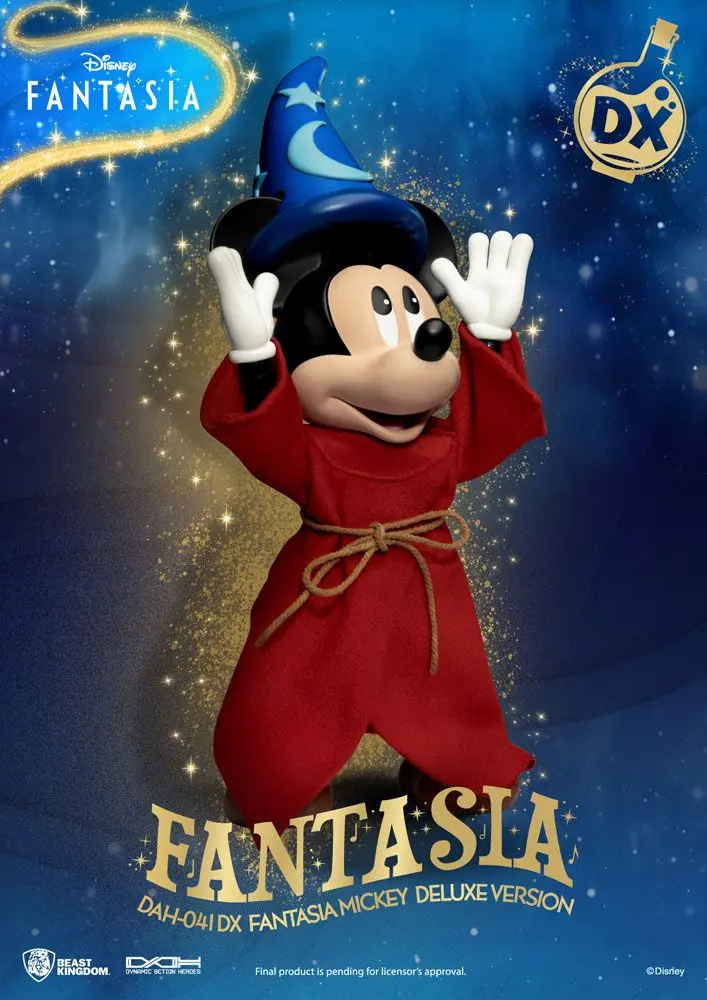 Disney Classic Dynamic 8ction Heroes akcijska figura 1/9 Mickey Fantasia Deluxe Version 21 cm fotografija proizvoda