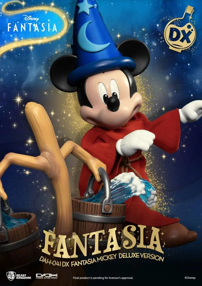 Disney Classic Dynamic 8ction Heroes akcijska figura 1/9 Mickey Fantasia Deluxe Version 21 cm fotografija proizvoda