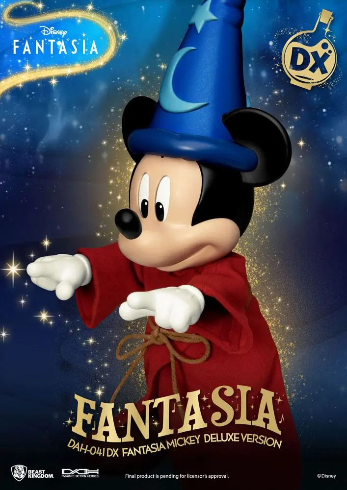 Disney Classic Dynamic 8ction Heroes akcijska figura 1/9 Mickey Fantasia Deluxe Version 21 cm fotografija proizvoda