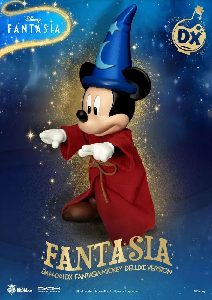 Disney Classic Dynamic 8ction Heroes akcijska figura 1/9 Mickey Fantasia Deluxe Version 21 cm fotografija proizvoda