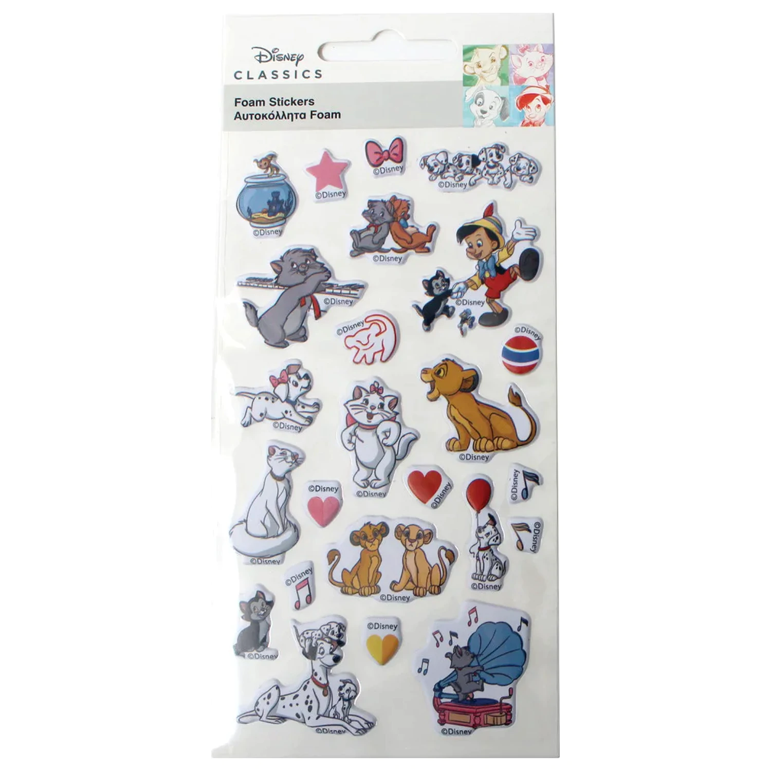 Disney Classics Zabavni set pjenastih pufastih naljepnica fotografija proizvoda