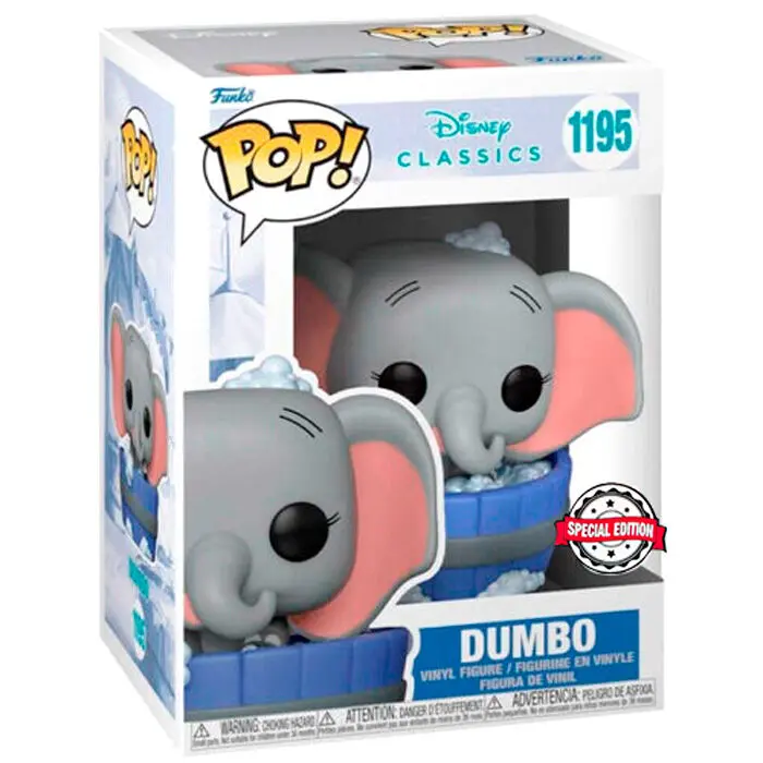 Disney Classics POP! Vinilna Figura Dumbo in Bathtub Exclusive 9 cm fotografija proizvoda