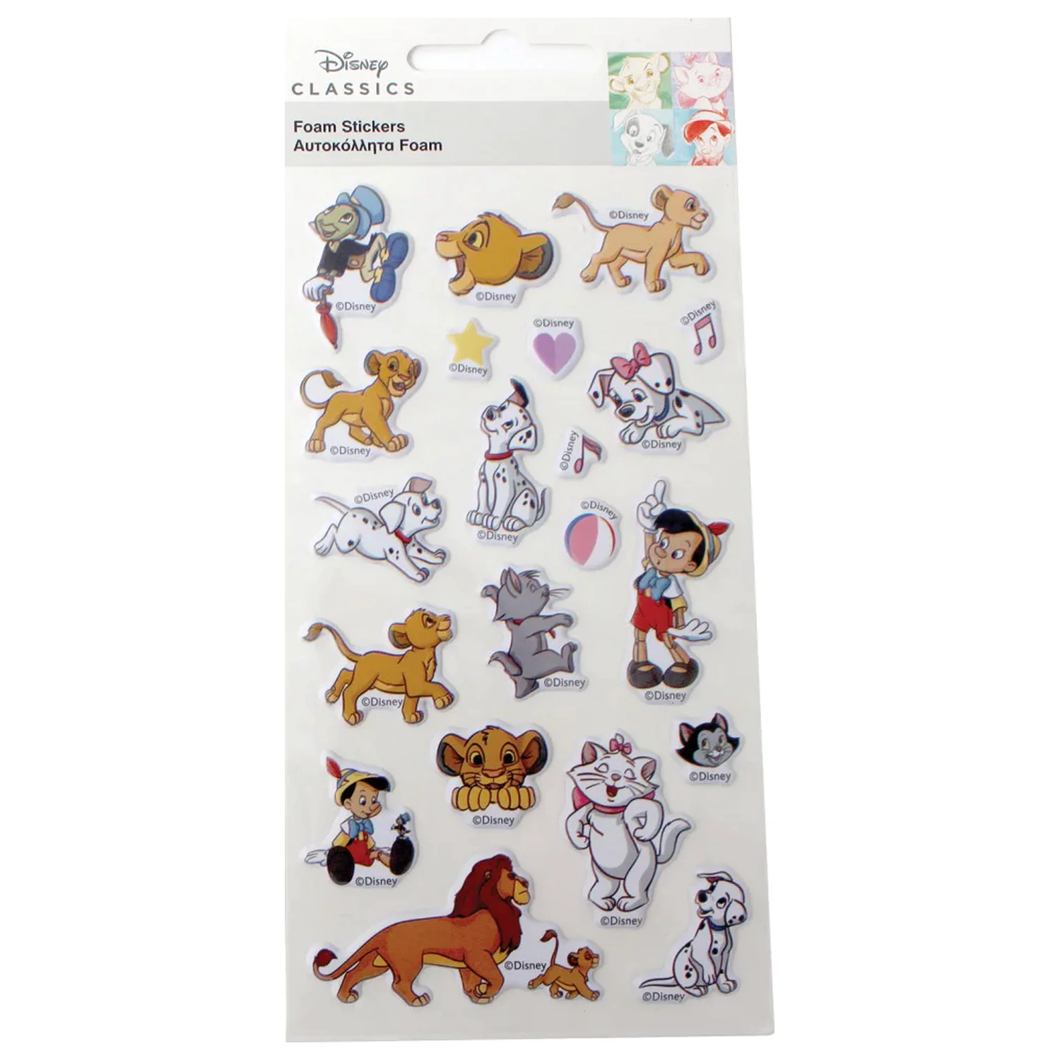 Disney Classics Play set naljepnica od spužve s pufastim naljepnicama fotografija proizvoda