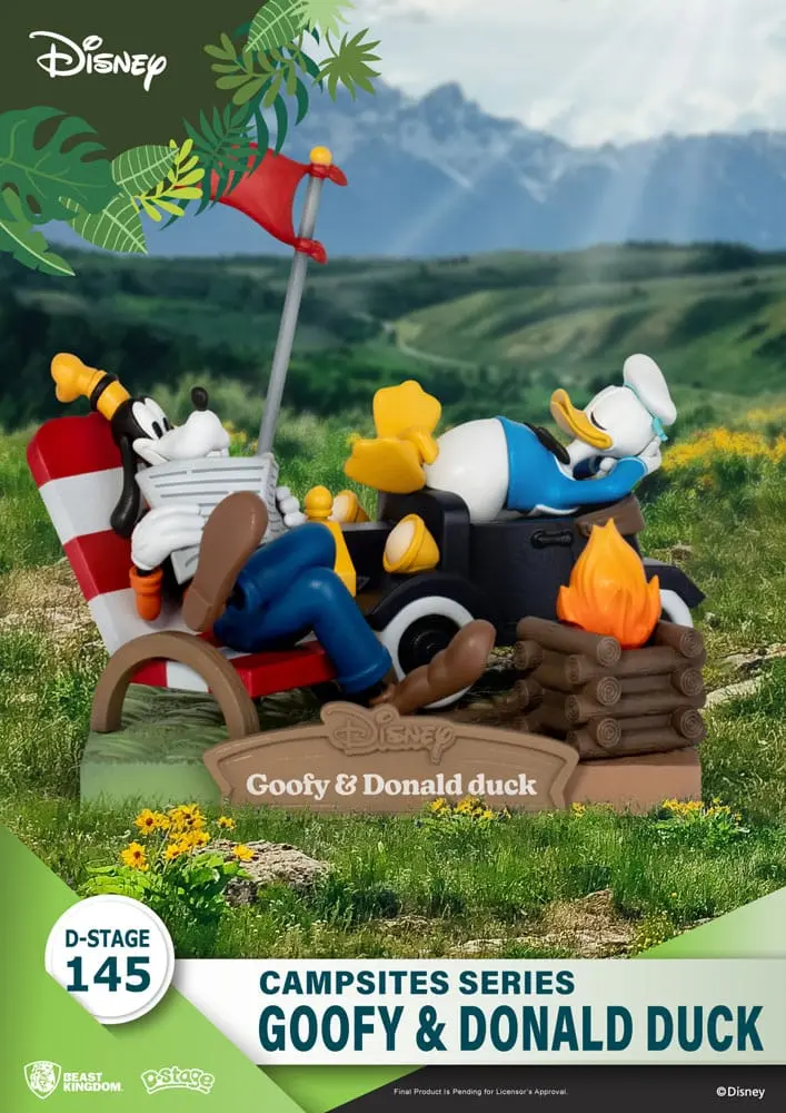 Disney D-Stage Campsite Series PVC Diorama Goofy & Donald Duck 10 cm fotografija proizvoda
