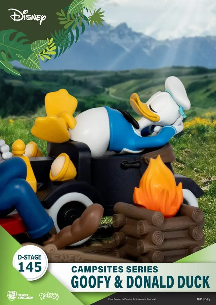 Disney D-Stage Campsite Series PVC Diorama Goofy & Donald Duck 10 cm fotografija proizvoda