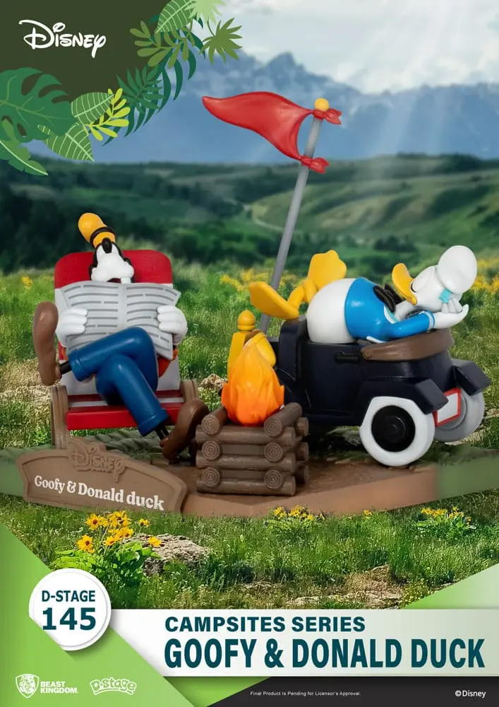 Disney D-Stage Campsite Series PVC Diorama Goofy & Donald Duck 10 cm fotografija proizvoda