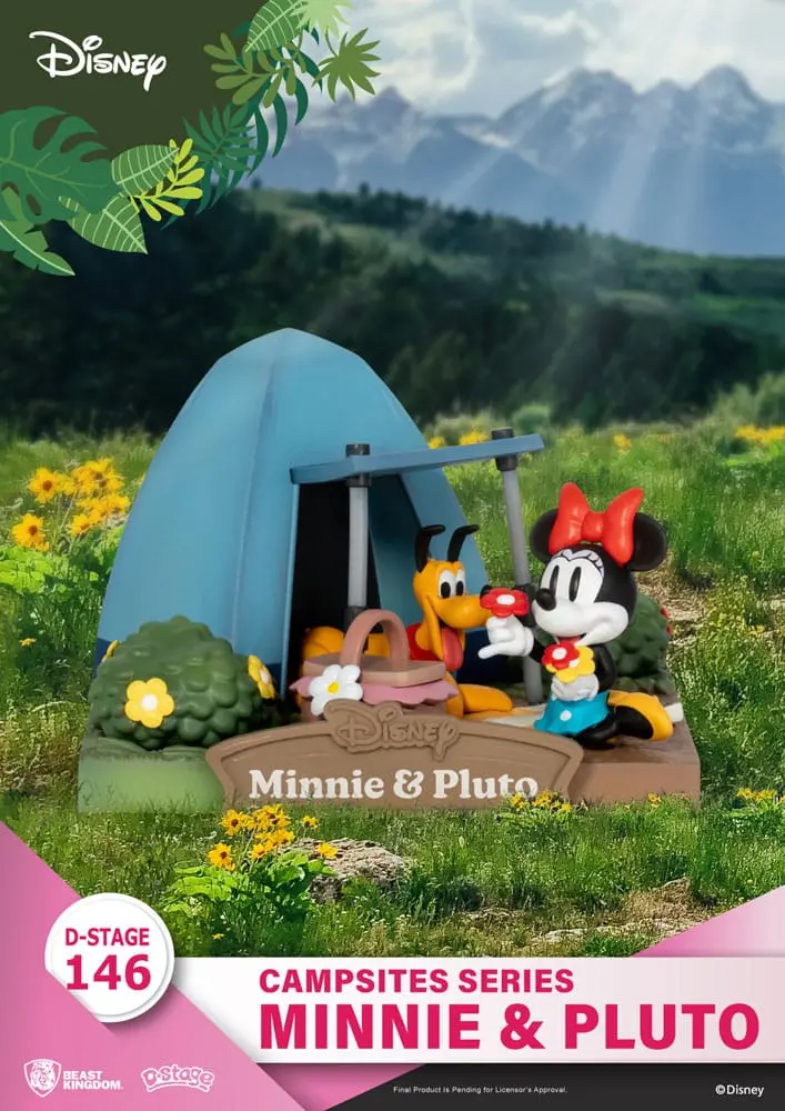 Disney D-Stage Campsite Series PVC Diorama Mini &amp; Pluto 10 cm fotografija proizvoda