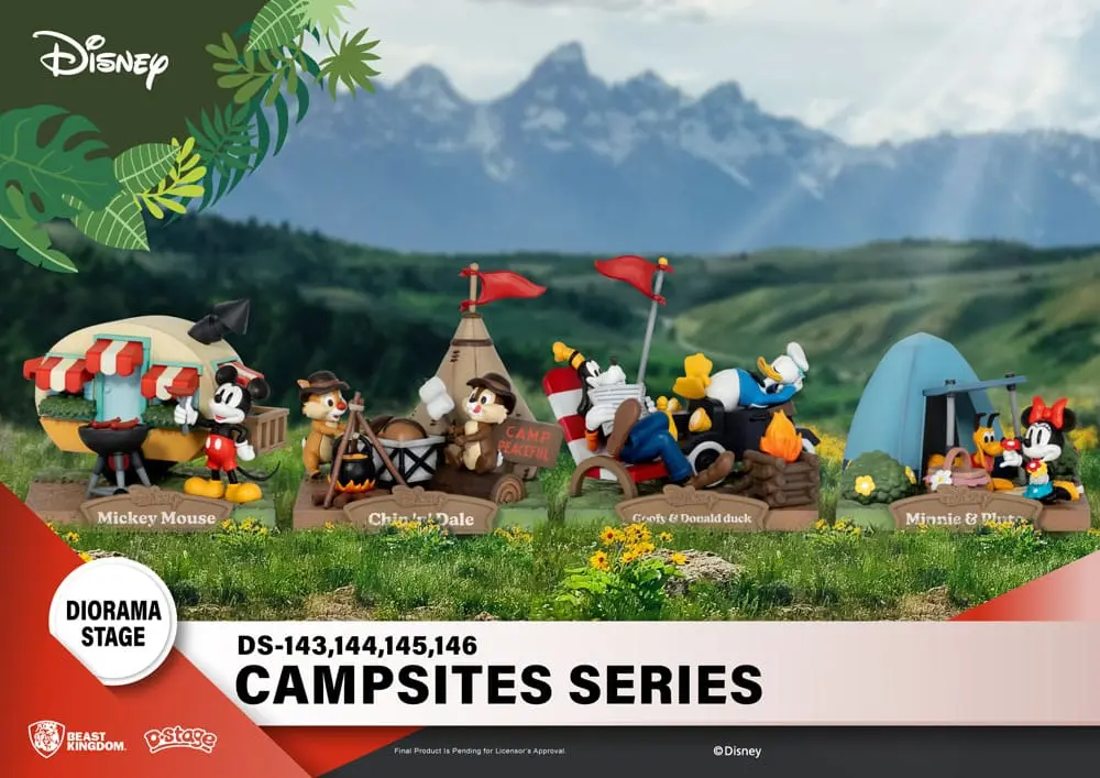 Disney D-Stage Campsite Series PVC Diorama Mini &amp; Pluto 10 cm fotografija proizvoda