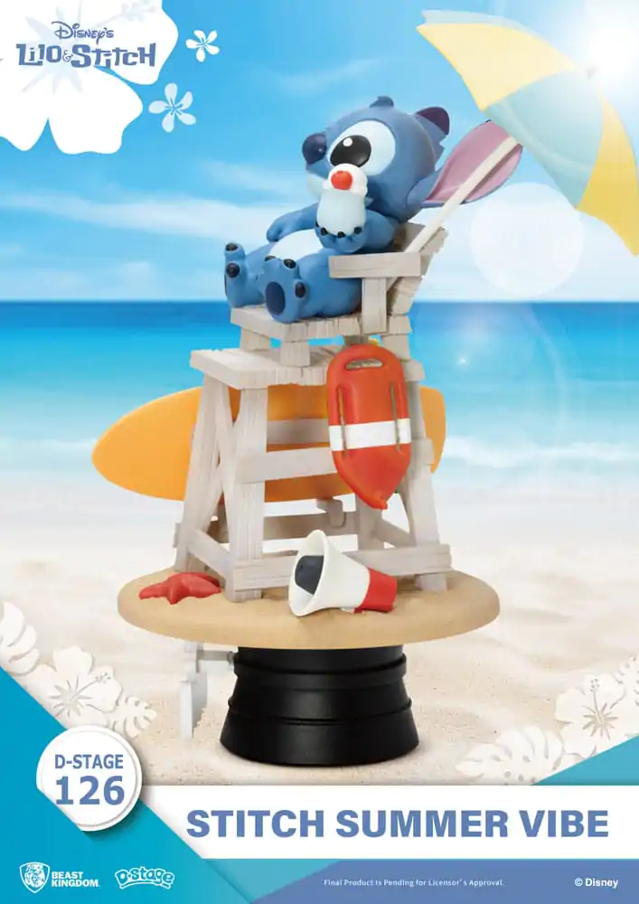 Disney D-Stage PVC Diorama Stitch Summer Vibe 16 cm fotografija proizvoda