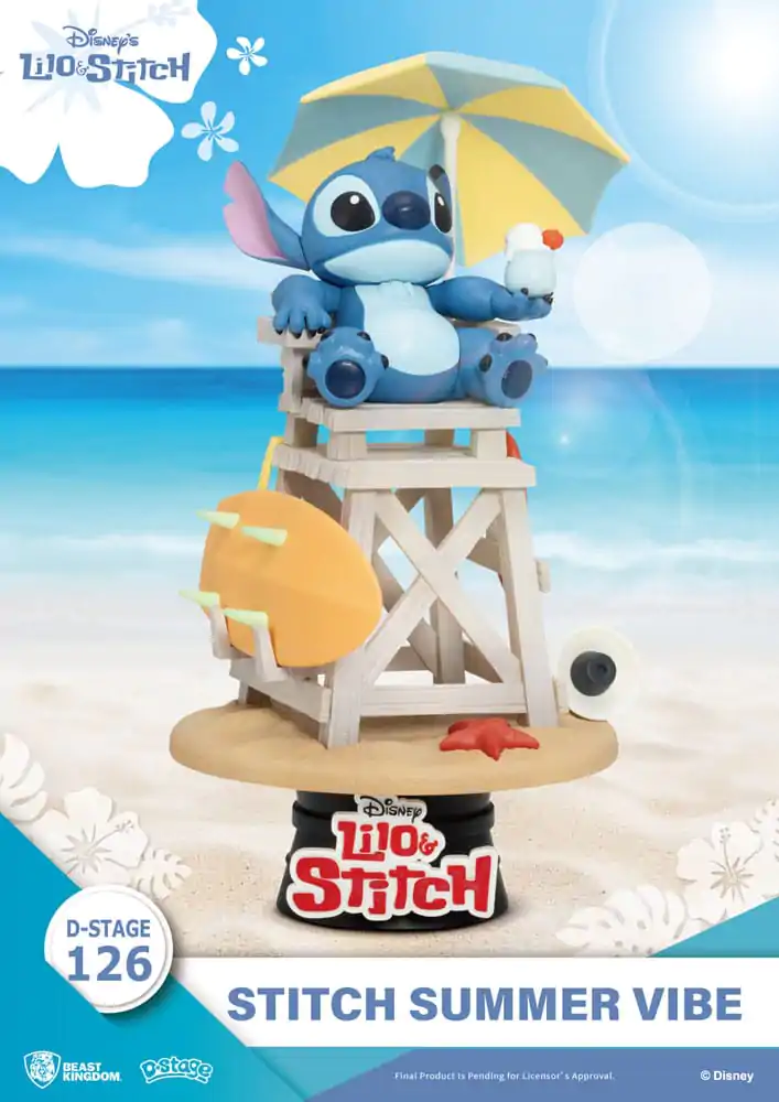 Disney D-Stage PVC Diorama Stitch Summer Vibe 16 cm fotografija proizvoda