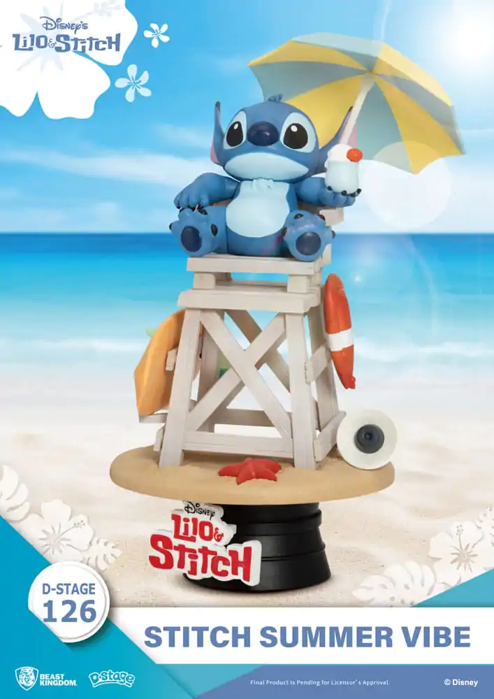 Disney D-Stage PVC Diorama Stitch Summer Vibe 16 cm fotografija proizvoda