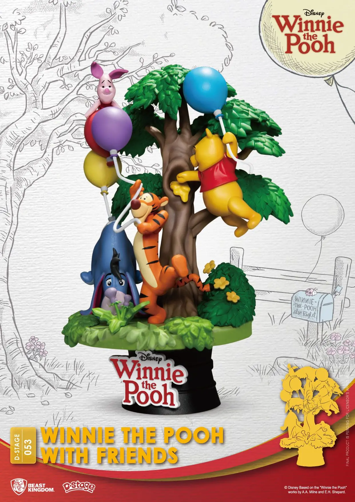 Disney D-Stage PVC Diorama Winnie The Pooh With Friends 16 cm fotografija proizvoda