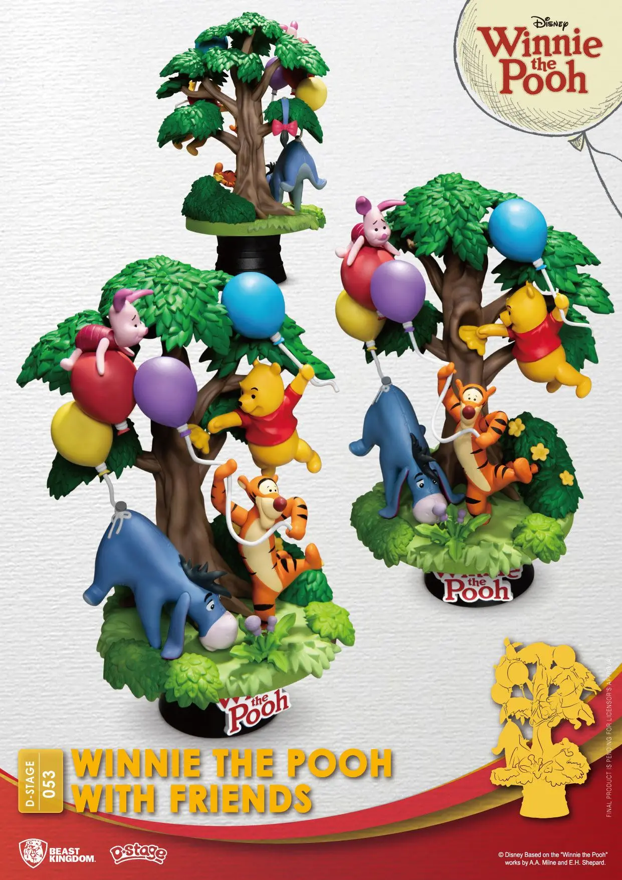 Disney D-Stage PVC Diorama Winnie The Pooh With Friends 16 cm fotografija proizvoda