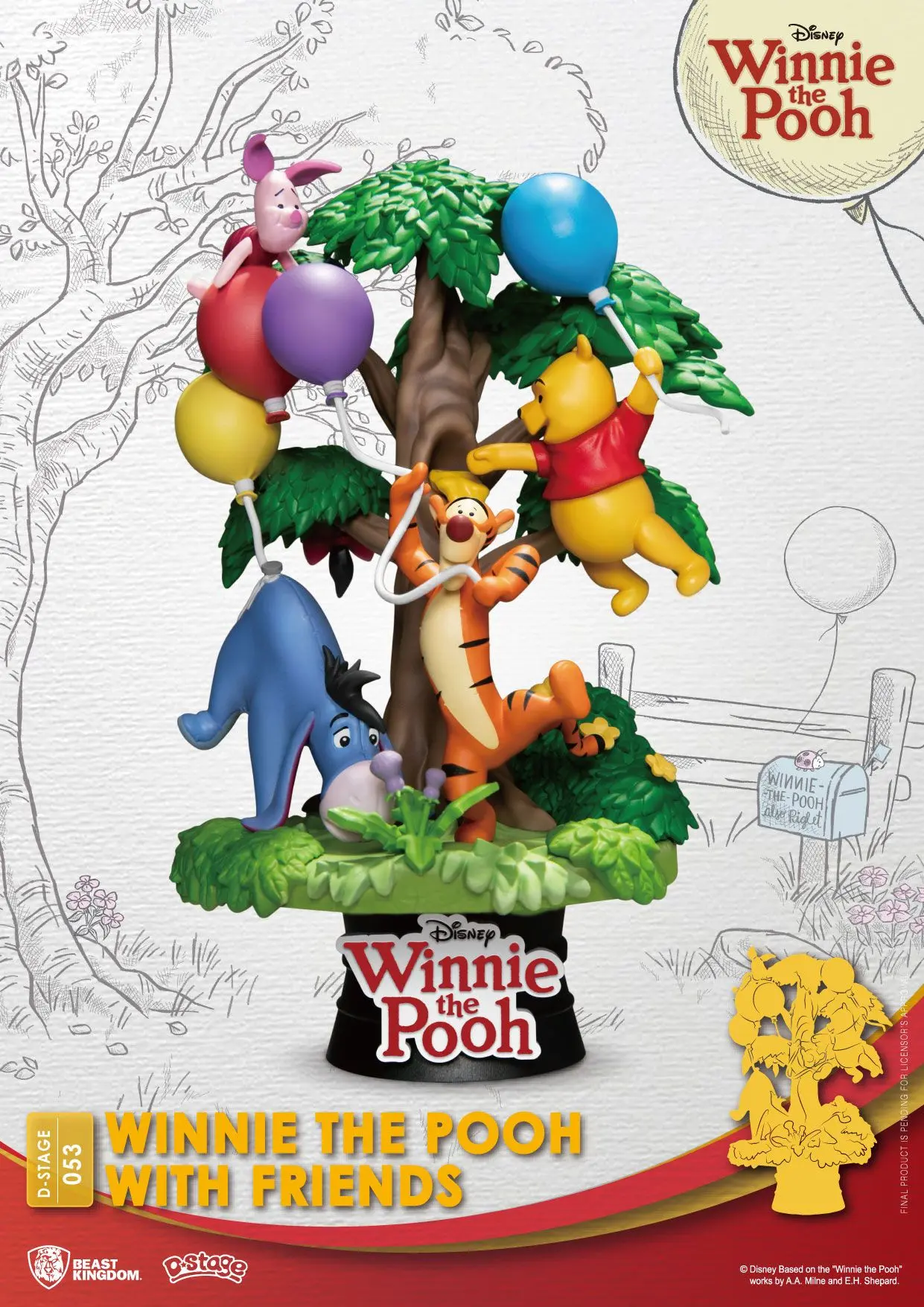 Disney D-Stage PVC Diorama Winnie The Pooh With Friends 16 cm fotografija proizvoda