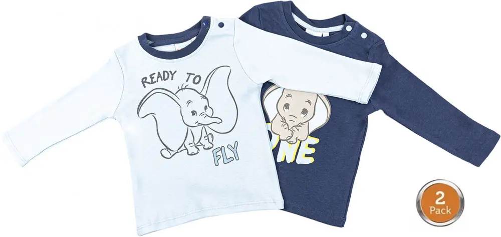 Disney Dumbo dječja majica, gornji dio 2 komada 74/80 cm fotografija proizvoda