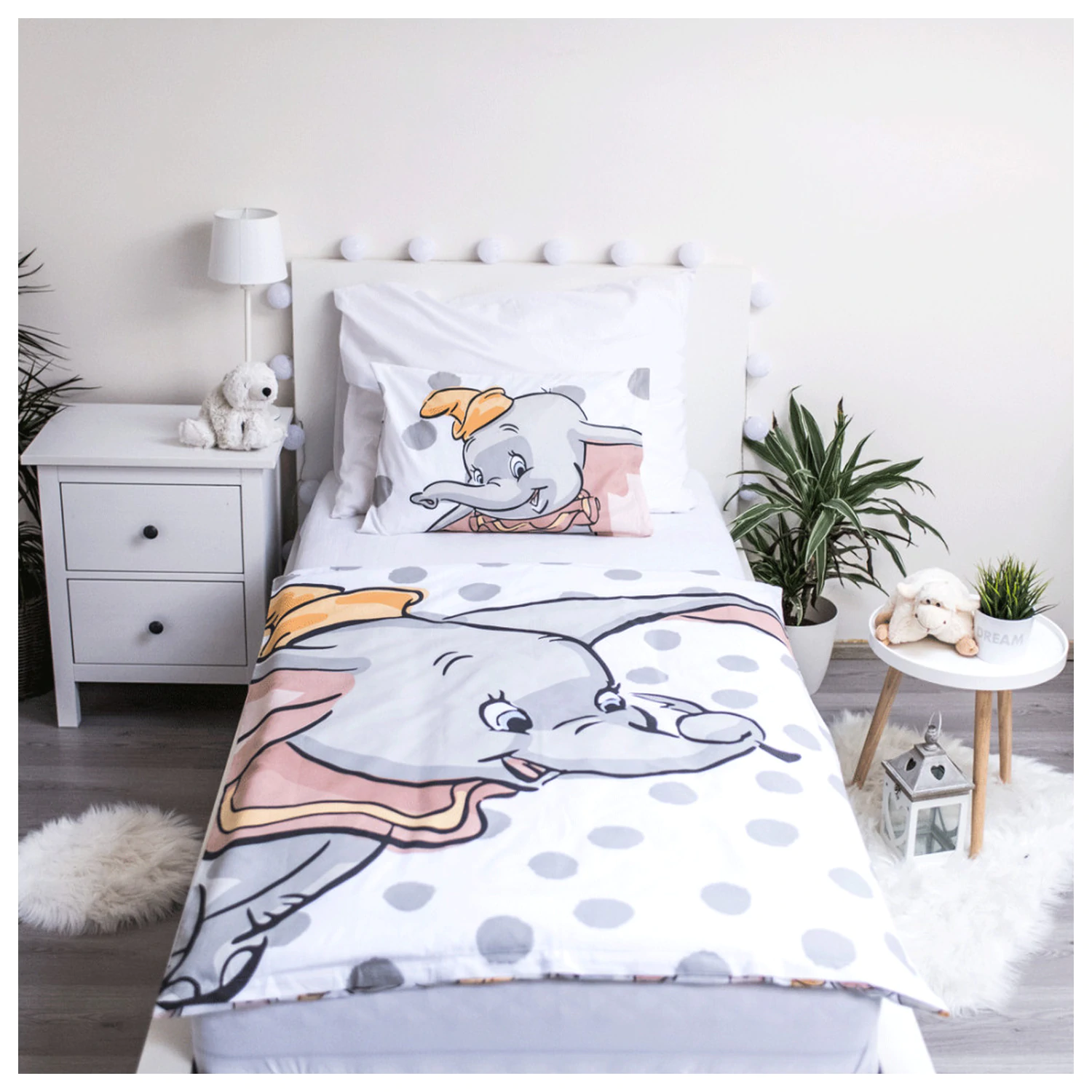 Disney Dumbo Dots Navlaka za poplun za malu djecu fotografija proizvoda