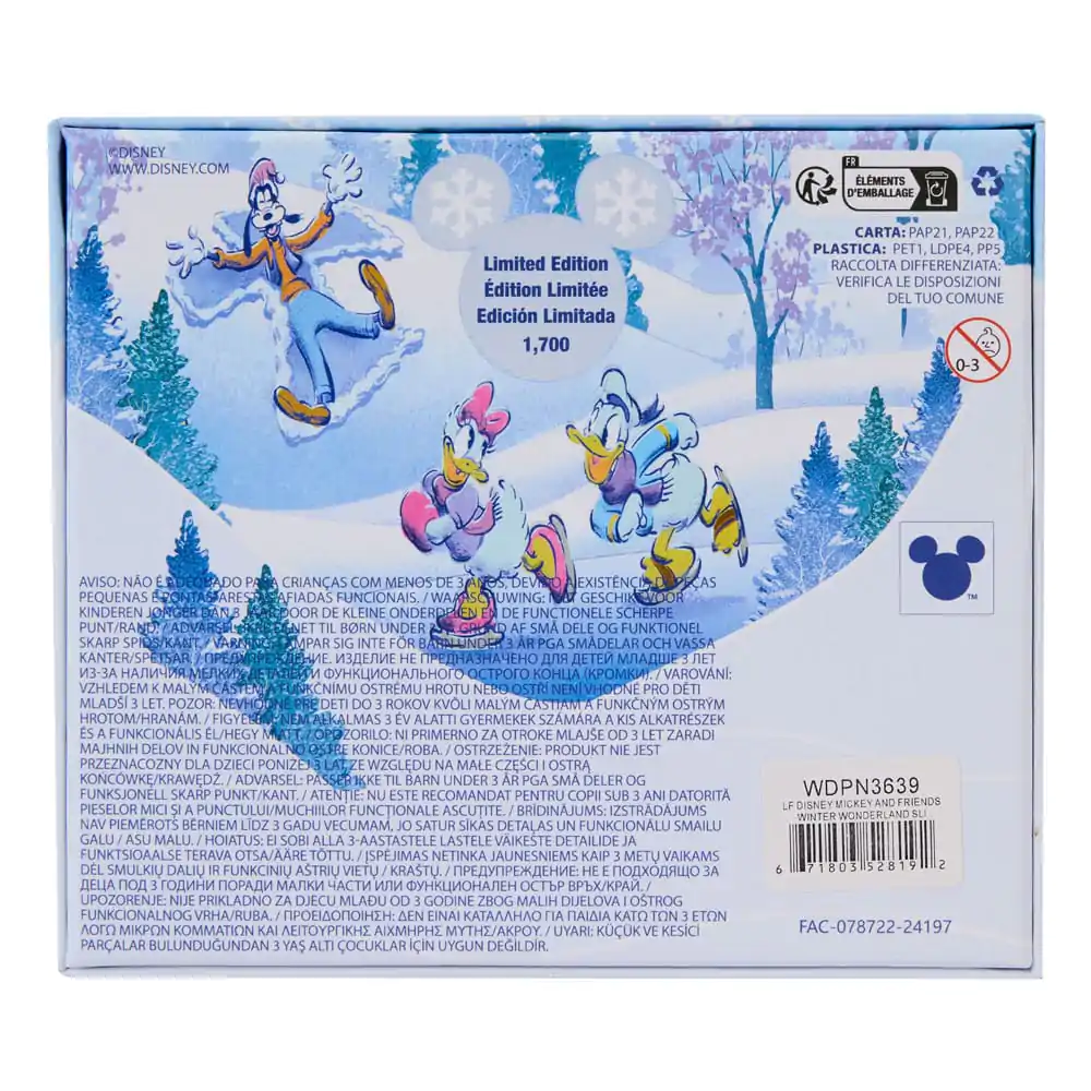 Disney by Loungefly emajlirani bedževi Mickey i prijatelji Winter Wonderland Limited Edition 8 cm fotografija proizvoda